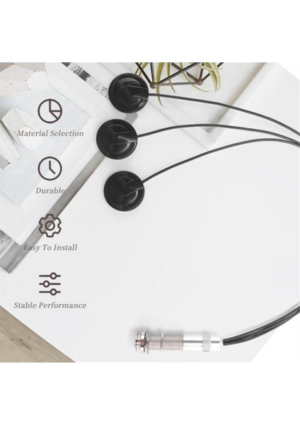 2pcs Gitar Pikap Piezo Kontakt Mikrofon Pikap 3 Akustik 6.35MM Jak (Siyah) Için Dönüştürücü Pikap Sistemi (Yurt Dışından) fırsatları