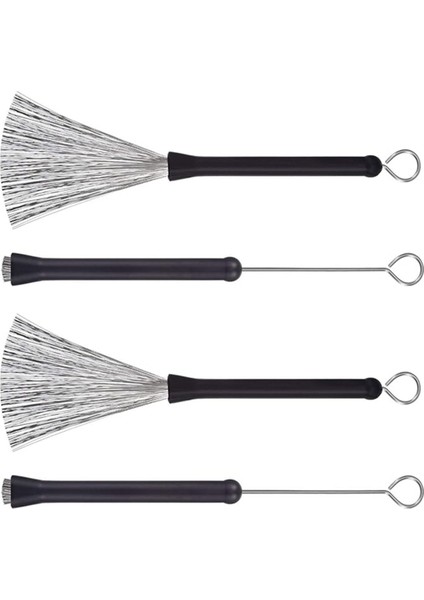 Davul Fırçaları Geri Çekilebilir Davul Tel Fırçaları Drum Çubukları Fırça Rock Band, Country Music, Folk Için Taşınabilir Davul Fırçaları (Yurt Dışından)