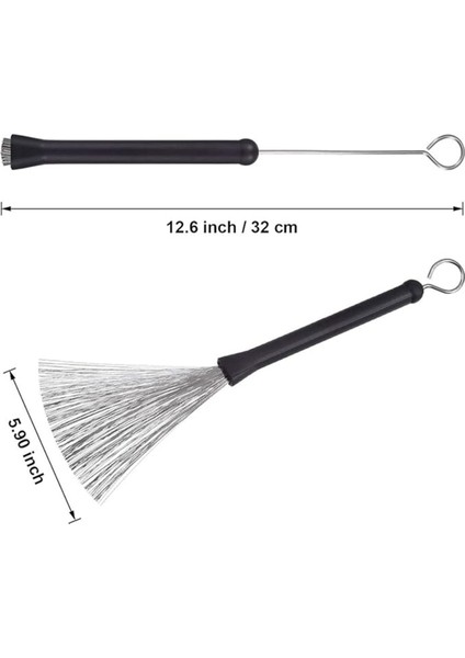 Davul Fırçaları Geri Çekilebilir Davul Tel Fırçaları Drum Çubukları Fırça Rock Band, Country Music, Folk Için Taşınabilir Davul Fırçaları (Yurt Dışından) fiyatları