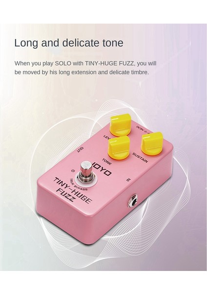 Joyo Jf-26 Tiny-Huge Fuzz Efekt Pedal Seviyesi/ton/sürdürme Etki Kontrolü Vintage Fuzz Gitar Pedalı (Yurt Dışından) indirimleri