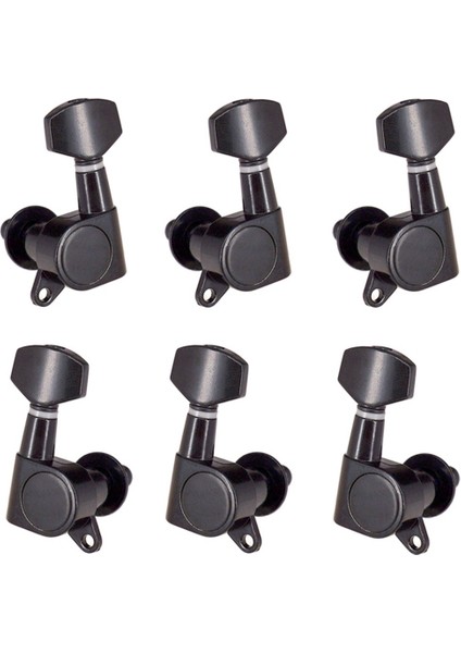 Gitar Ayarlanması Pegs Tuner Makine Başlıkları 3R3L Tuning Peg Makinesi Başkanı Akustik Elektro Gitar, Siyah (Yurt Dışından)