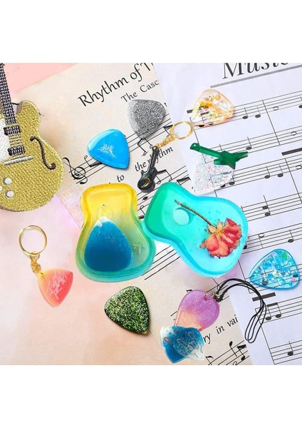 3pcs Gitar Seçme Reçine Kalıpları Gitar Reçine Döküm Gitar Seçme Kılıfı Için Üçlü Kısaltılmış Spektrum Silikon Kalıplar (Yurt Dışından) indirimleri