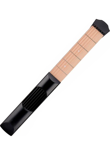 Taşınabilir Cep Gitar Eğitmeni 6-String 6-Fret Ahşap Boyun Akor Uygulama Aracı Yeni Başlayanlar (Yurt Dışından)