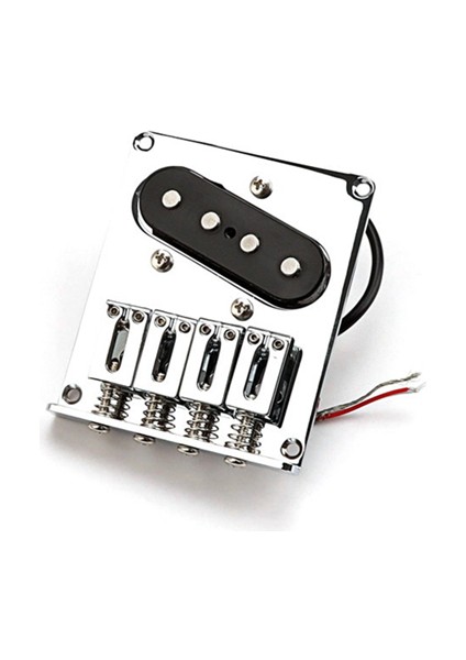 4 String Bas Gitar Köprüsü Puro Kutusu Gitar Yedek Parçaları Için Vintage Stil ile (Yurt Dışından)