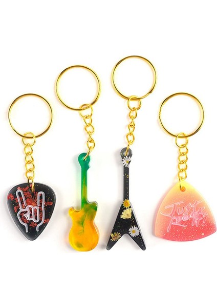 Gitar Pick Mold, Gitar Için Zarif Reçine Kalıp Müzik Sevenler Için Kilitli Döküm Anahtarı (Yurt Dışından) fiyatları