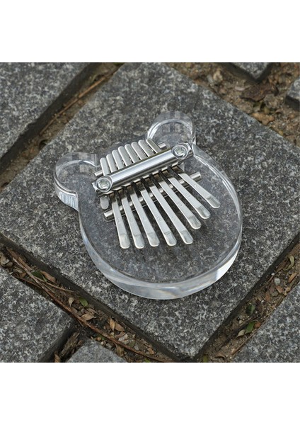 8 Key Mini Kalimba Gökkuşağı Şeffaf Kristal Kalimba Parmak Piyano Enstrüman Aşk (Yurt Dışından) modelleri