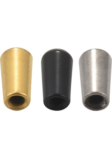 3pcs Gitar Anahtarı Ipucu, Lp Epı Elektro Gitar, Gümüş + Gun-Black + Altın Için 3 Yol Değiştirme Anahtarı Düğmesi Uç Kapağı Bakır (Yurt Dışından)