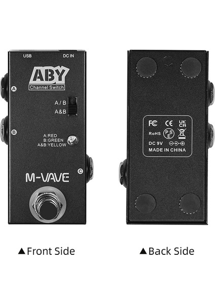 Aby Line Selector Ab Switch Mini Gitar Efekt Pedalı Gerçek Baypas Gitar Bas Pedalı Ab Kutusu - Aby Kanal Anahtarı (Yurt Dışından) modelleri