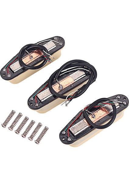 3pcs Alnico V Stratocaster Elektro Gitar Değiştirme Için Tek Boyunca Humbuckers Boyun/orta/köprü Kamışları (Yurt Dışından) modelleri
