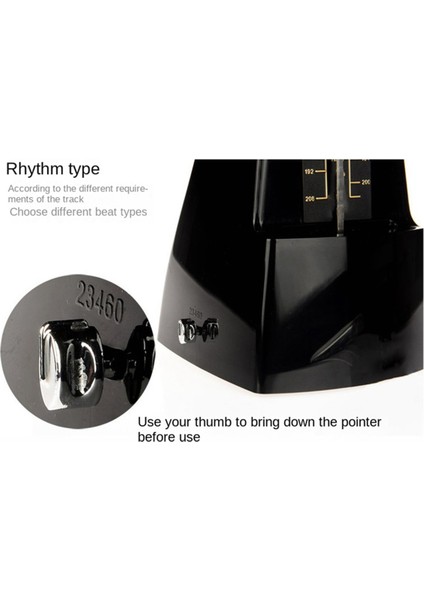 Metronom Piyano Mekanik Metronom Evrensel Enstrüman Metronom Piyano, Gitar, Erhu Için Uygun (Yurt Dışından) fırsatları