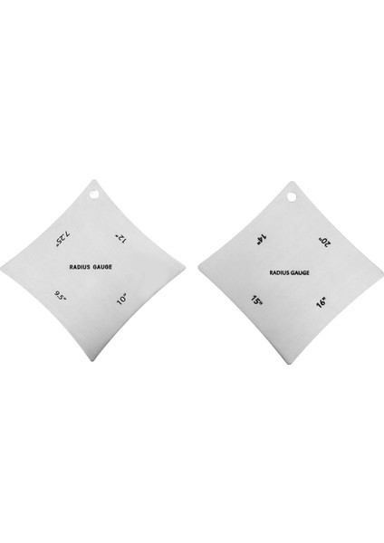 2pcs Gitar Klavye Klavyesi Eyer Fındık Yarıçapı Göstergesi Paslanmaz Çelik Alet Ölçüm (Yurt Dışından) fiyatları