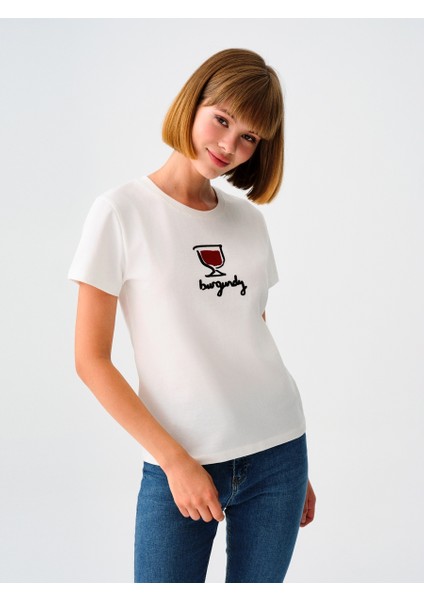 Slim Fit Kadın Tshirt K.kol