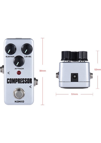 Kokko Gitar Efekti Pedal Kompresörü Tamamen Analog Devre Gitar Kompresör Pedalı Gitar Aksesuarları (Yurt Dışından) indirimleri