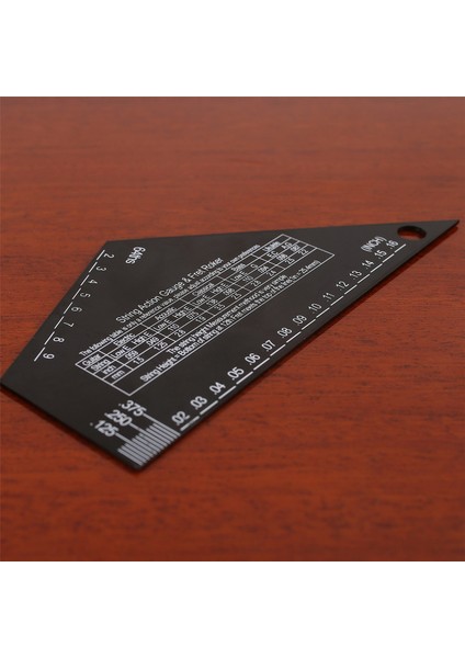 Fret Tesviye Aracı Gitar Boyun Klavye Ölçüm Cetveli Paslanmaz Çelik Fret Rocker Gitar Luthier Aracı (Yurt Dışından) fırsatları