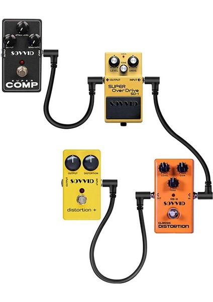 6 Inç Gürültüsüz Gitar Kablosu, 1/4 Inç Gitar Pedal Kabloları, Enstrüman Efektleri Gitar/bas Pedalı Için Pedal Yama Kabloları (Yurt Dışından) indirimleri