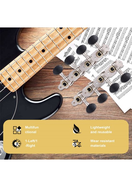4L4R Mandolin Ayarlanma Pegs Makine Başlıkları Dize Ayarlama Mandolin Enstrüman Aksesuar (Yurt Dışından) fırsatları