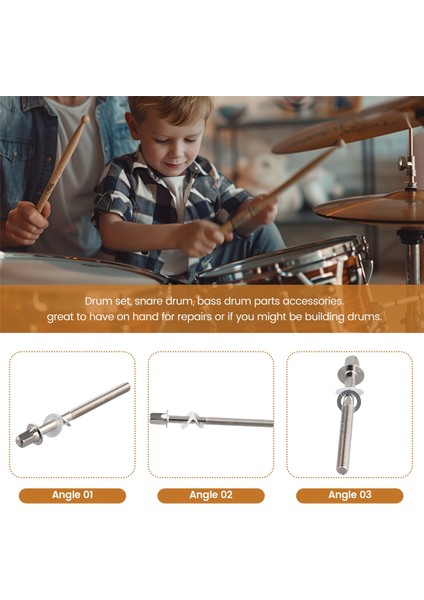 12PCS Davul Gerginlik Çubukları Gerginlik Vidaları Bas Davul Vidaları Set Bas Trampet Davul Aksesuarları Davul Donanımı M5X60MM (Yurt Dışından) indirimleri