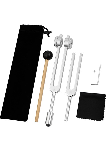 528 Hz Tuning Çatalları Şifa Çakra Seti OM136.1 Hz Onarım Için Ses Iyileştirme Aletleri Ayar Çatal Tutucu B ile (Yurt Dışından)