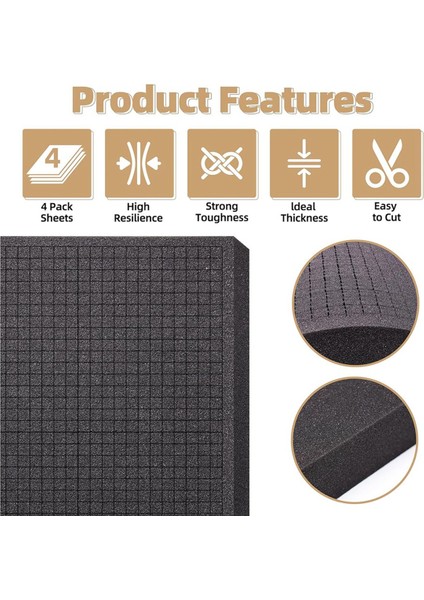 Seç ve Koparma Köpük, 40.64 x 30.48 x 5.08 cm Seçme Köpük Koruyucu Kapak, Aletler Için Koparma Tahtası (Yurt Dışından) modelleri