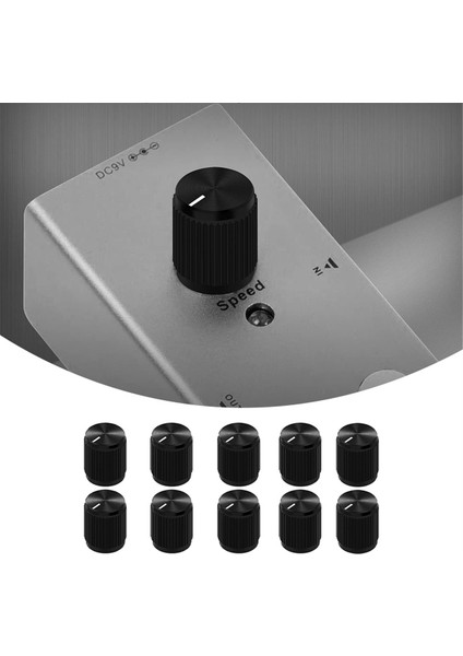 10PCS Gitar Etkisi Pedal Düğmesi Metal Siyah Potansiyometre Knob Anodize Alüminyum Amp Knob 15X15MM (Yurt Dışından) modelleri