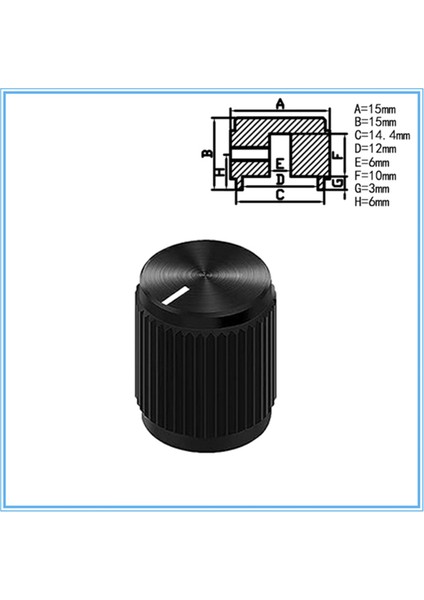 10PCS Gitar Etkisi Pedal Düğmesi Metal Siyah Potansiyometre Knob Anodize Alüminyum Amp Knob 15X15MM (Yurt Dışından) fırsatları