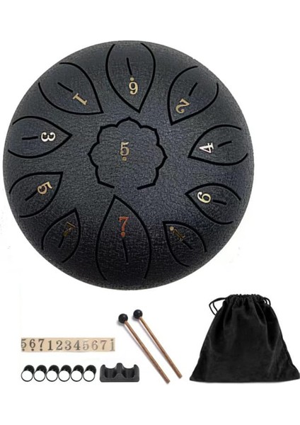 Boş Davul 11 ​​tonlu Eterik Davul C Anahtar Çelik Dil Davul Müzik Aleti (Yurt Dışından)