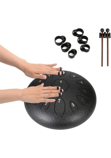 Boş Davul 11 ​​tonlu Eterik Davul C Anahtar Çelik Dil Davul Müzik Aleti (Yurt Dışından) modelleri