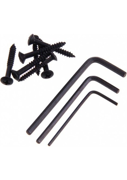 1 Set 6 Dize Eyer Başsız Gitar Köprü Kuyruk Parçası Elektro Gitar Parçaları Için Siyah (Yurt Dışından) modelleri