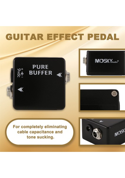 Mosky Saf Tampon Gitar Pedalı Tamponu Gitar Efekti Pedalı Tam Metal Kabuk Gitar Parçaları ve Aksesuarları (Yurt Dışından) fırsatları