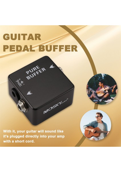 Mosky Saf Tampon Gitar Pedalı Tamponu Gitar Efekti Pedalı Tam Metal Kabuk Gitar Parçaları ve Aksesuarları (Yurt Dışından) indirimleri