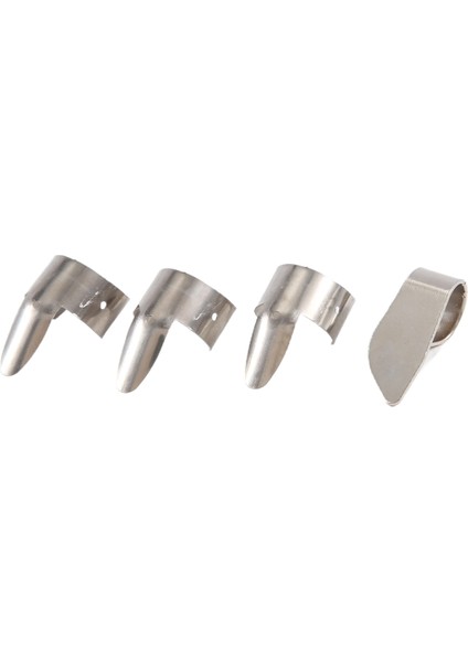 3 Metal Parmak Seçme + 1 Başparmak Set Set Gitar Için Fingerpicks Gitar Dobro Banjo, Vb. (Yurt Dışından) fiyatları
