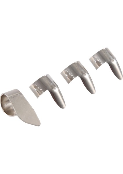 3 Metal Parmak Seçme + 1 Başparmak Set Set Gitar Için Fingerpicks Gitar Dobro Banjo, Vb. (Yurt Dışından) modelleri