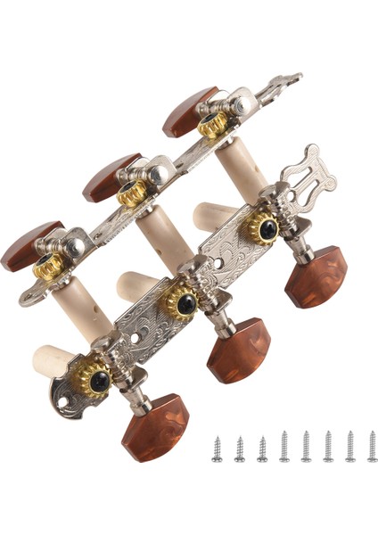2pcs 1:15 Klasik Gümüş Gitar Tuner Ayar Makinesi Kafaları Tuşlar Gitar Parçaları Için Mandallar (Yurt Dışından) modelleri