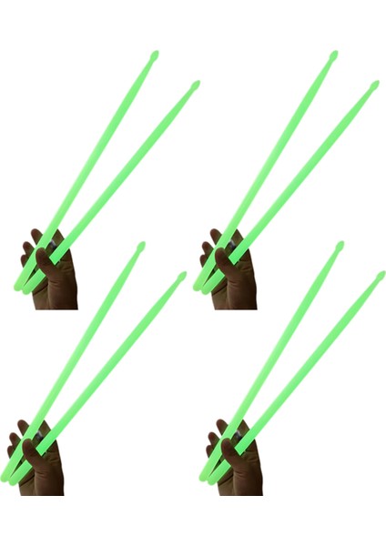 Floresan Davul Çubuğu 5A Aydınlık Davul Çubuğu Naylon Davul Çubuğu Aydınlık Davul Çubuğu Yeşil (Yurt Dışından)