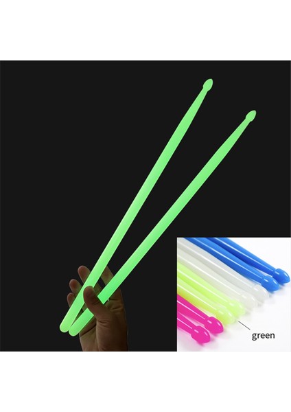 Floresan Davul Çubuğu 5A Aydınlık Davul Çubuğu Naylon Davul Çubuğu Aydınlık Davul Çubuğu Yeşil (Yurt Dışından) fırsatları