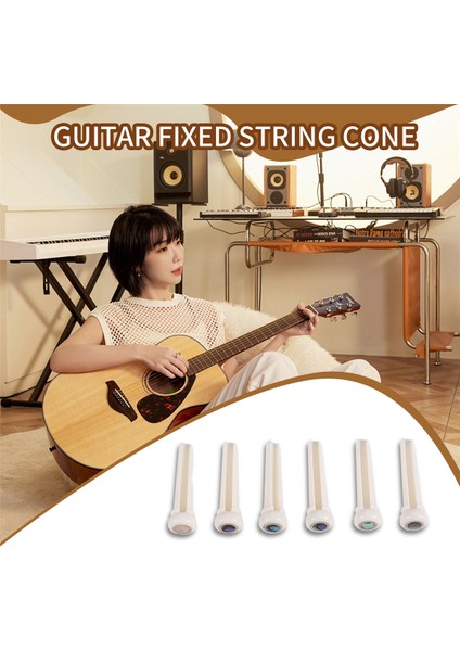 Akustik Gitar Parçaları Değiştirme Için 5.3mm Pozisyonlu Gitar Kemik Köprüsü Pimleri Abanlone Dot (Yurt Dışından) indirimleri