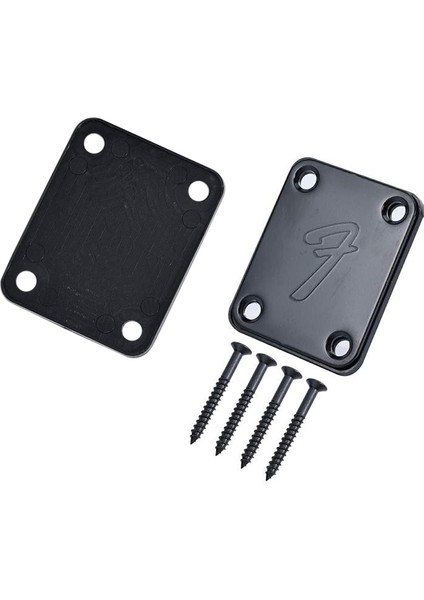 70&#39;ler 4 Cıvatalı Gitar Boyun Tabak Boyun Plakası Vidalı (Siyah) (Yurt Dışından)