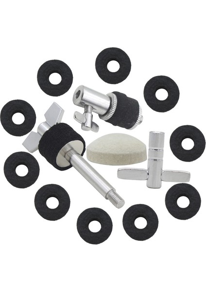 Drum Beş Parçalı Set Hi-Hat Debriyaj + Çekiç Kafa Pad + Zil Vidası + Anahtar Enstrüman Aksesuarları + Zil Ped (Yurt Dışından) indirimleri