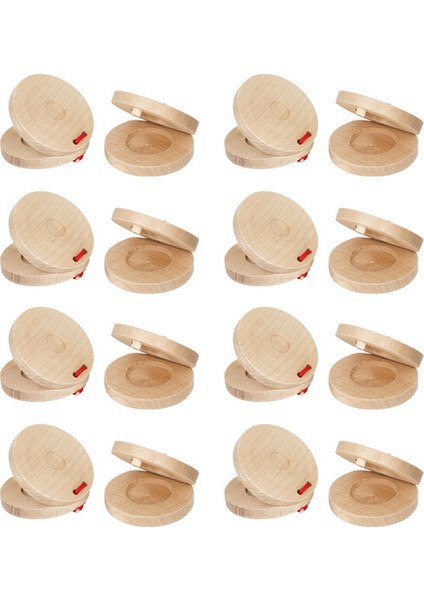 16PCS Castanetets Müzikal Cascaletets Enstrüman Ahşap Müzik Müzik Enstrümanı Çocuklar Için Perküsyon Enstrümanı Yetişkinler (Yurt Dışından)