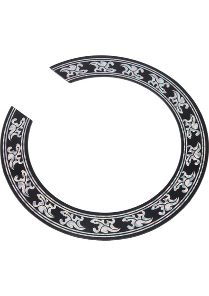 Akustik Klasik Gitar Parçaları Için Ses Deliği Gül Çıkartma Etiketi Siyah+Gümüş (Yurt Dışından) modelleri