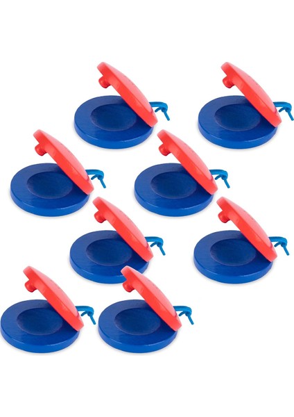 8pcs Çocuklar Için Ahşap Parmak Kastanetleri Kolay Tutmak Için Basit Tutmak Çocuklar Için Müzik Aletleri Partisi Müzik Oyuncakları (Yurt Dışından)