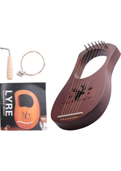 7 Telli Arp Maun Katı Ahşap Metal Teller Telli Enstrümanlar (Yurt Dışından) fiyatları