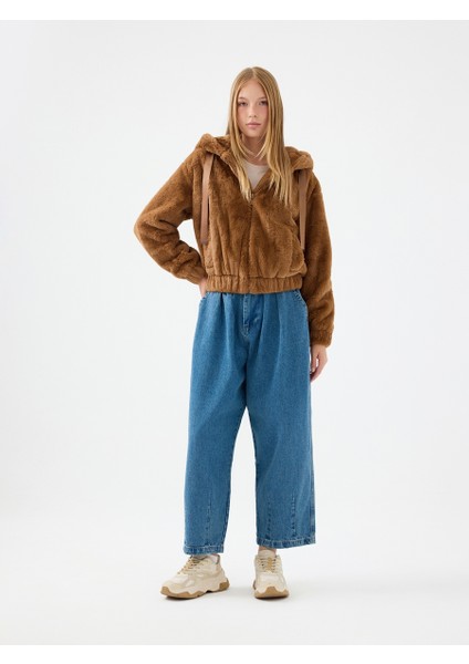 Loose Long Crop Kadın Mont