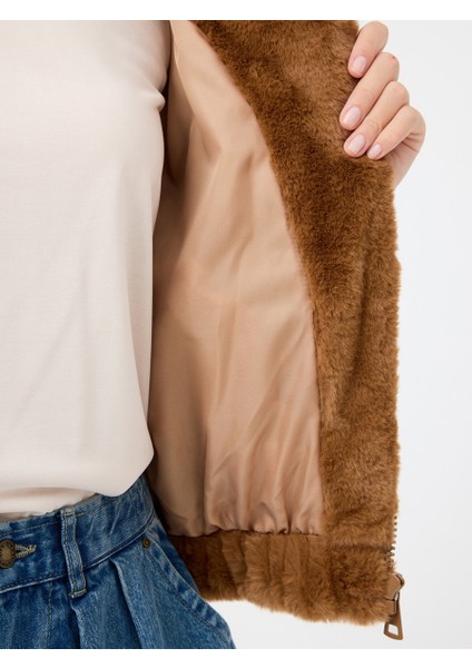 Loose Long Crop Kadın Mont