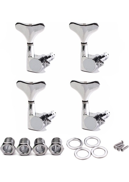 4r Elektrik Bas Gitar Tuner Makine Başlıkları Bas Gitar Ayarlanma Talavları Talk Tuşları Krom Gitar Parçaları (Yurt Dışından)