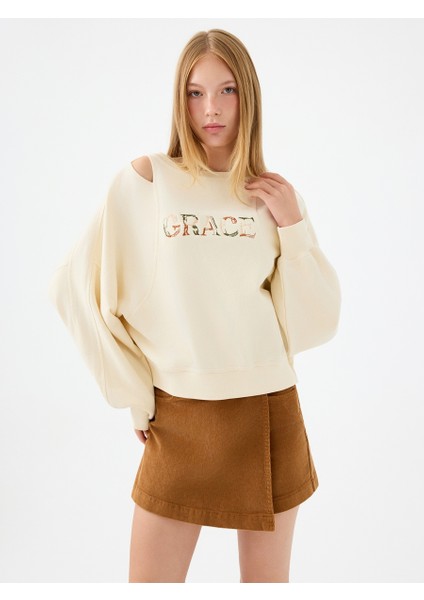 Oversize Kadın Sweatshirt