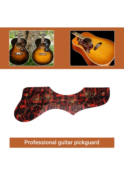 Kaplumbağa Dekorasyonu EJ200 Stil Akustik Gitar Pickguard, Kaplumbağa (Yurt Dışından) fırsatları