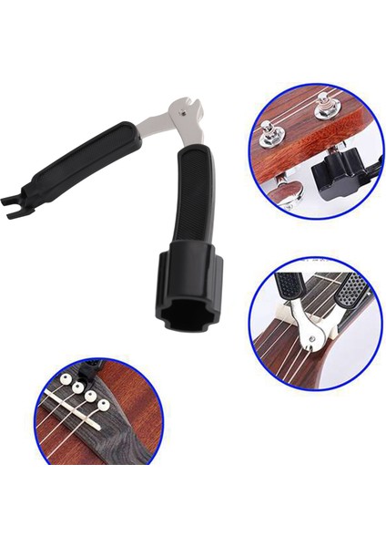 Gitar String Ssanser, Altıgen Metal Anahtarı Çok Fonksiyonlu Gitar Strenti Sinder Gitar Ayarlama Aracı Seti (Yurt Dışından) indirimleri