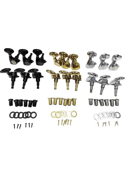 6 Adet Küçük Balık Kuyruğu Düğmesi Mühürlü Dişli Iplik Ayarlama Mandalları Tuner Akustik Elektro Gitar Altın Için Makine Kafaları (Yurt Dışından) fiyatları