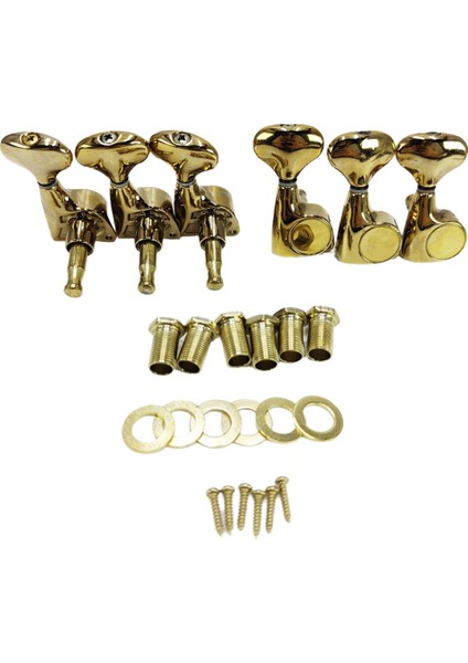 6 Adet Küçük Balık Kuyruğu Düğmesi Mühürlü Dişli Iplik Ayarlama Mandalları Tuner Akustik Elektro Gitar Altın Için Makine Kafaları (Yurt Dışından) indirimleri
